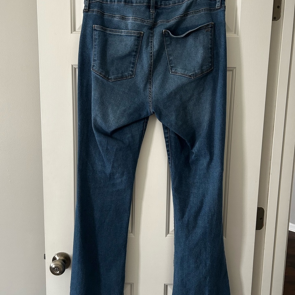 crown & ivy Dark Blue Bootcut Jeans - Picture 2 of 5